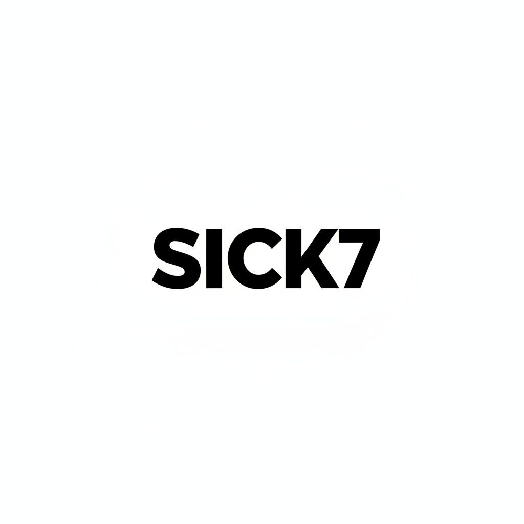 Below is a **clean, production-grade image-generation prompt** you can paste directly into **Midjourney, DALL·E, Leonardo, or any advanced AI image generator**. It is written to give you a **brand-ready, premium logo** for **SICK 7**, not a generic graphic.

---

## SICK 7 — LOGO GENERATION PROMPT

**Prompt:**

> Design a **minimalist, high-end streetwear logo** for a brand named **“SICK 7”**.
> The logo should feel **bold, rebellious, elite, and underground**, inspired by **modern street culture, luxury fa